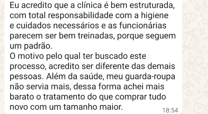 Print de avaliação de paciente 1